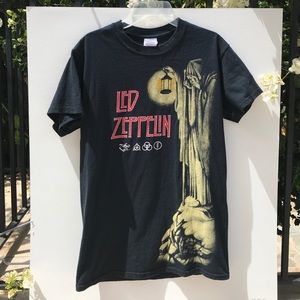 Led Zeppelin Mens Black Tee